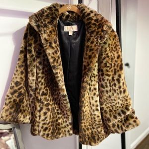 Michael Kors cheetah print fur coat